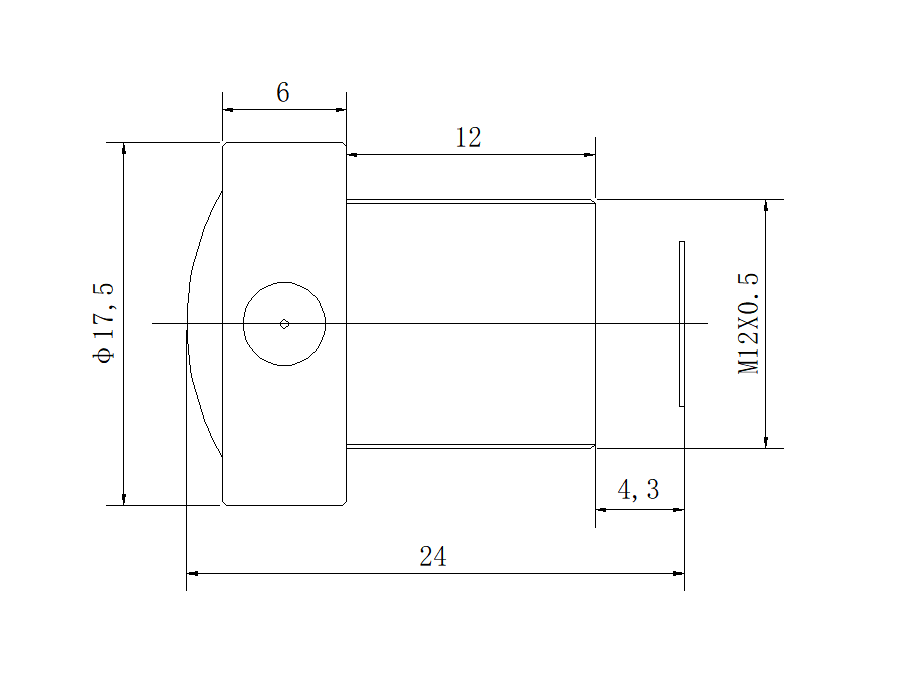 Wide angle lens, M12 lens, 16 mgepixel lens S02812312325 - TowinLens