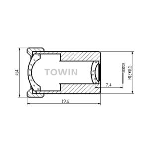 CCL12088MP Low distortion industrial M12 S-mount board lens 8.8mm HD 3MP rectilinear scanning