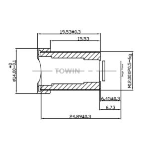 CCL127060MP Low light F1.4 HD CCTV M12 S-mount board lens 6mm 2MP OV2710 low distortion